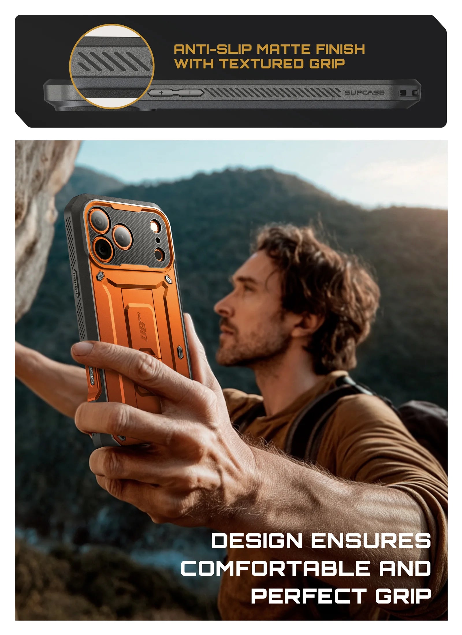 Θήκη τηλεφώνου με κουμπί ελέγχου κάμερας για iPhone 17 Pro Max σειράς UB PRO - Κοραλί