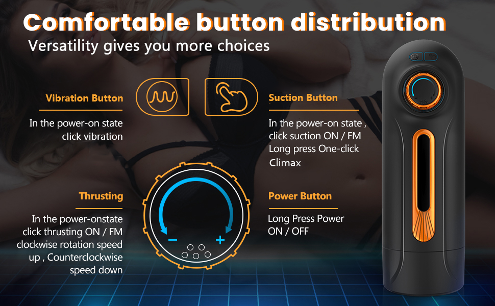 10 Ώθηση 10 Δόνηση 3 Θέρμανση με ρουφηξιά Ανδρικό αυνανιστήριο