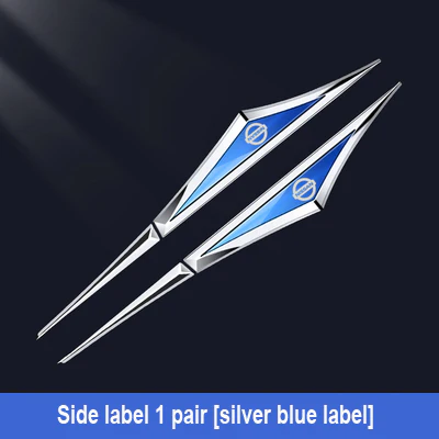 🔥Δημιουργικά Αυτοκόλλητα Αυτοκινήτου από Μεταλλικό Γαλβανισμένο Σχήμα✨2 τεμάχια✨