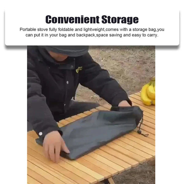 Ψησταριά κάμπινγκ από ανοξείδωτο χάλυβα