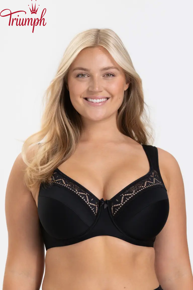 Triumph - (3 Πακέτο) Σουτιέν χωρίς σύρμα Κύπελλα χωρίς επένδυση με επίπεδες ραφές
