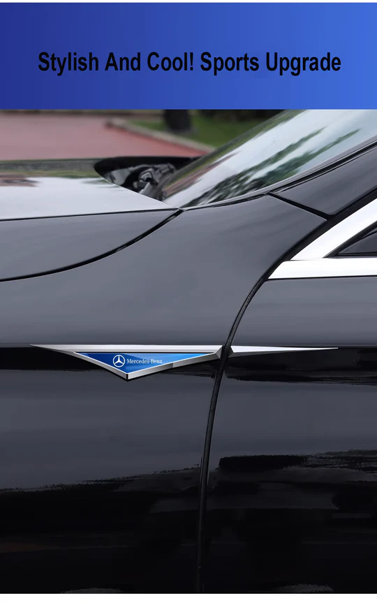 🔥Δημιουργικά Αυτοκόλλητα Αυτοκινήτου από Μεταλλικό Γαλβανισμένο Σχήμα✨2 τεμάχια✨