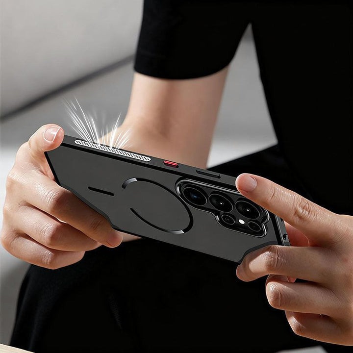 Μαγνητική θήκη προφυλακτήρα με κούμπωμα και απαγωγή θερμότητας για το Galaxy S26 Ultra