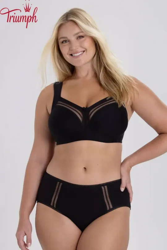 Triumph - (3 τεμ.) Σουτιέν με μπανέλα από βαμβάκι