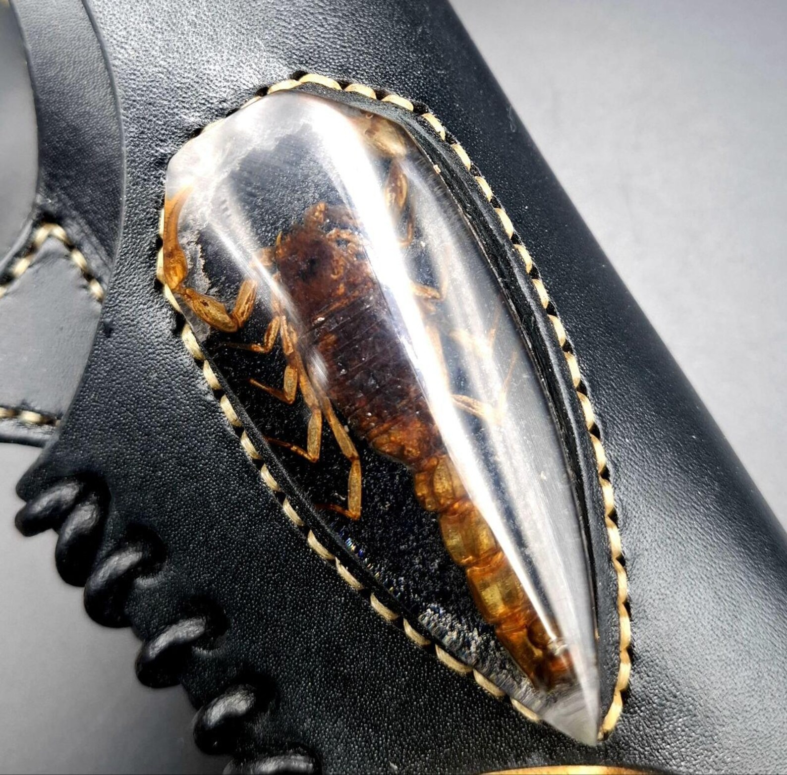 Χειροποίητο ατσάλινο μαχαίρι K390 - Πολυτελές συλλεκτικό κομμάτι "Black Scorpion 3"