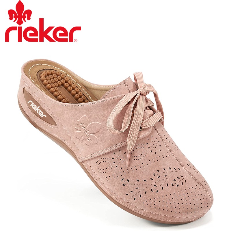 Νέο γυναικείο σανδάλι μασάζ Wedge Rieker® με στήριξη καμάρας