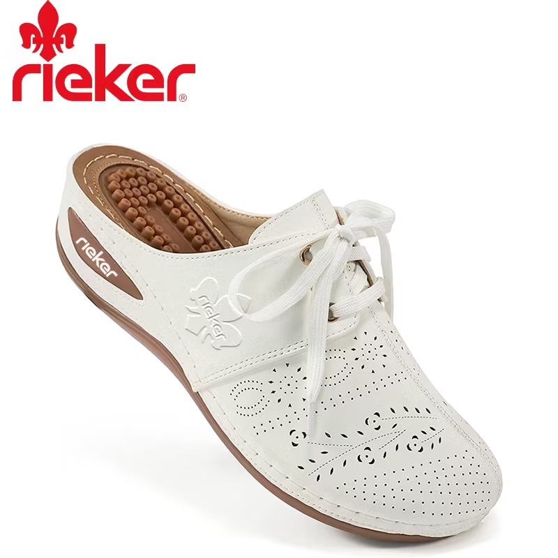 Νέο γυναικείο σανδάλι μασάζ Wedge Rieker® με στήριξη καμάρας