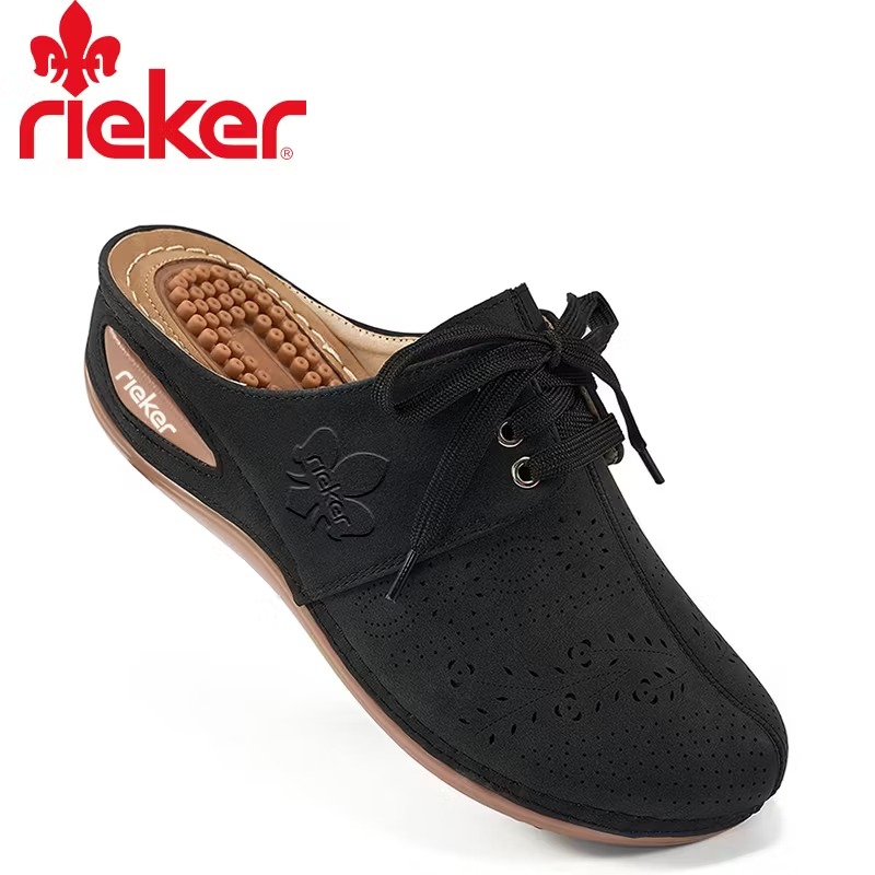 Νέο γυναικείο σανδάλι μασάζ Wedge Rieker® με στήριξη καμάρας