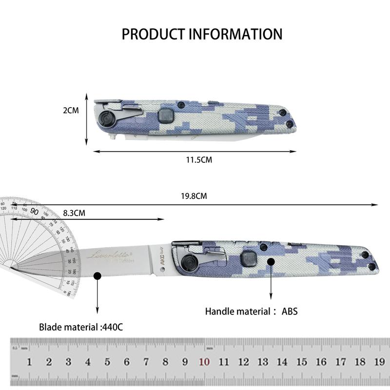 Colt II Button Folding Knife 440C Blade