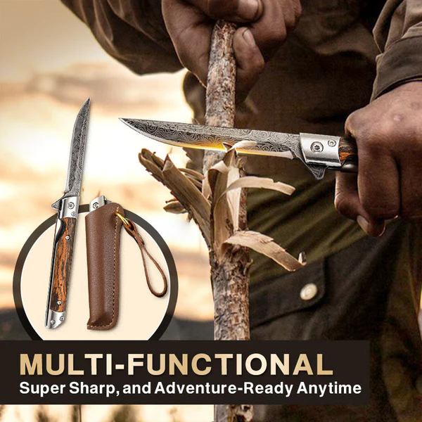 🔥Kúpte si 1 Získajte 1 zadarmo🔥 Veľký výpredaj 50% ZĽAVA🗡️skladací nôž s drevenou rukoväťou pre prácu, turistiku a kempovanie ⛺ Kúpte si 1 Získajte 1 zadarmo