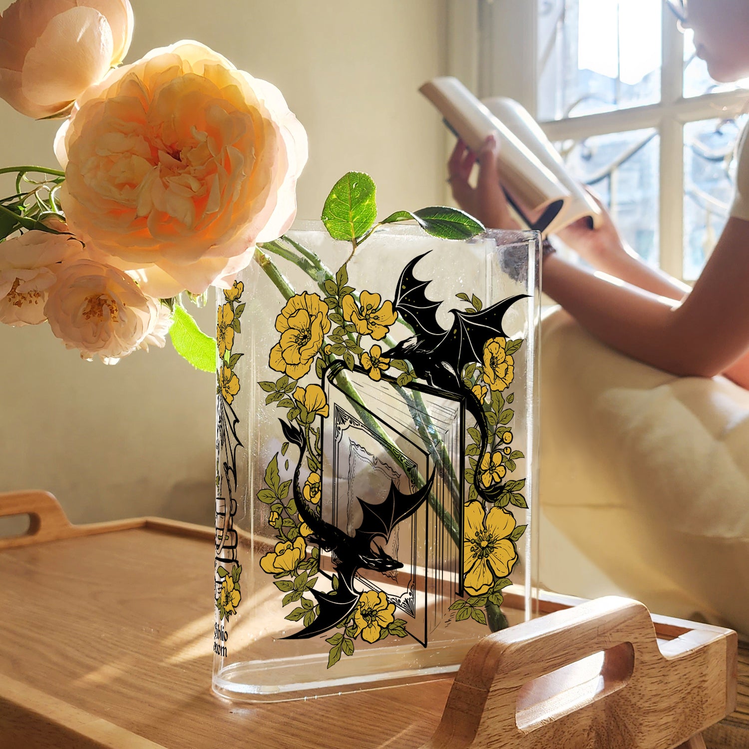 Dragon Acrylic Book Vase