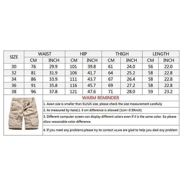Outdoor Multi-pocket Loose Solid Color Men's Shorts