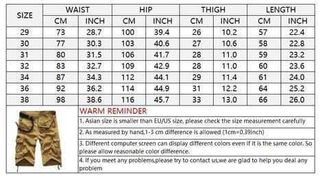 Outdoor Cotton Men Cargo Shorts