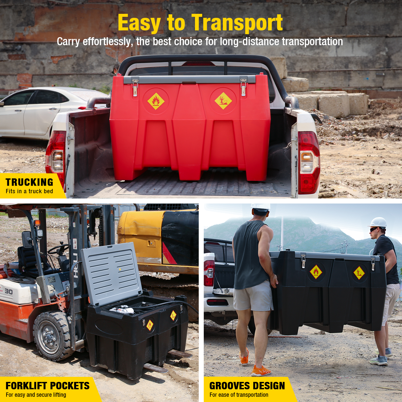 Diesel Transfer Tank 116 Gallon, Red