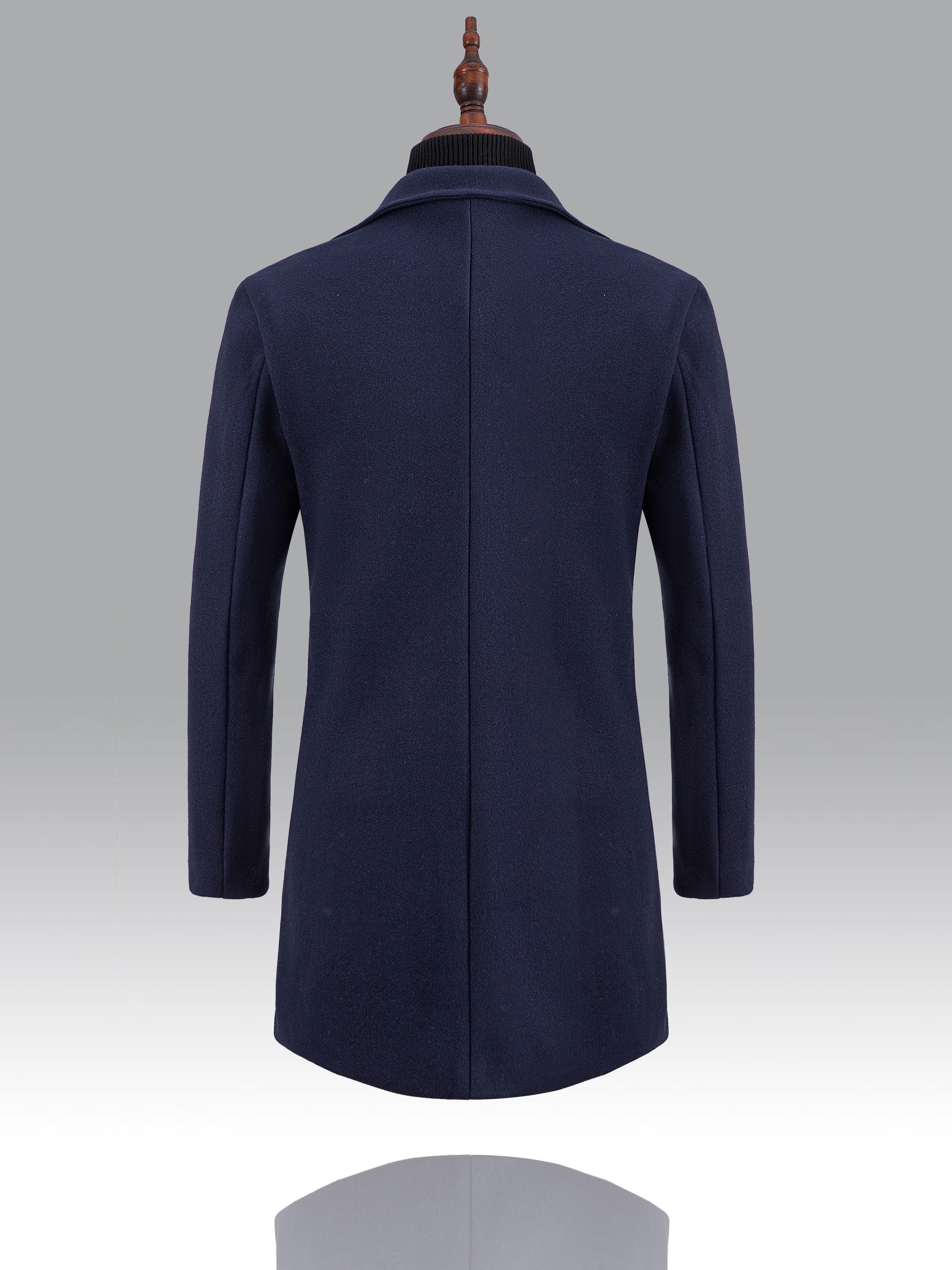 mens casual single breasted trench coat elegant mature overcoat for fall winter business details 1