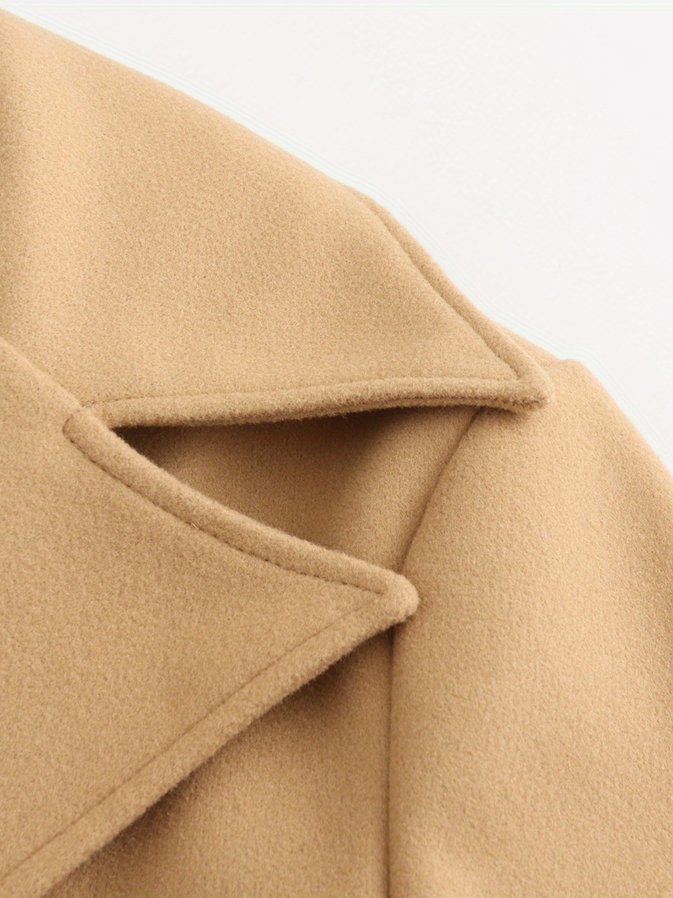 mens double breasted trench coat elegant overcoat for fall winter details 15