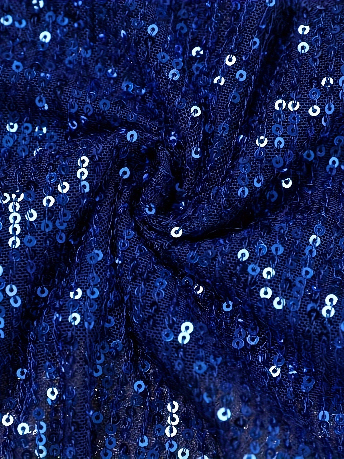 sequined solid jacket casual open front crew neck long sleeve outerwear womens clothing details 5