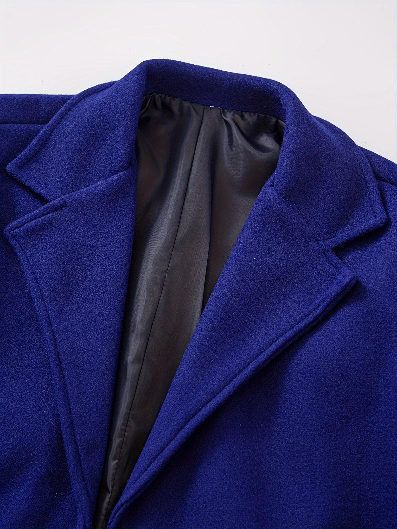 mens casual single breasted trench coat elegant mature overcoat for fall winter business details 7