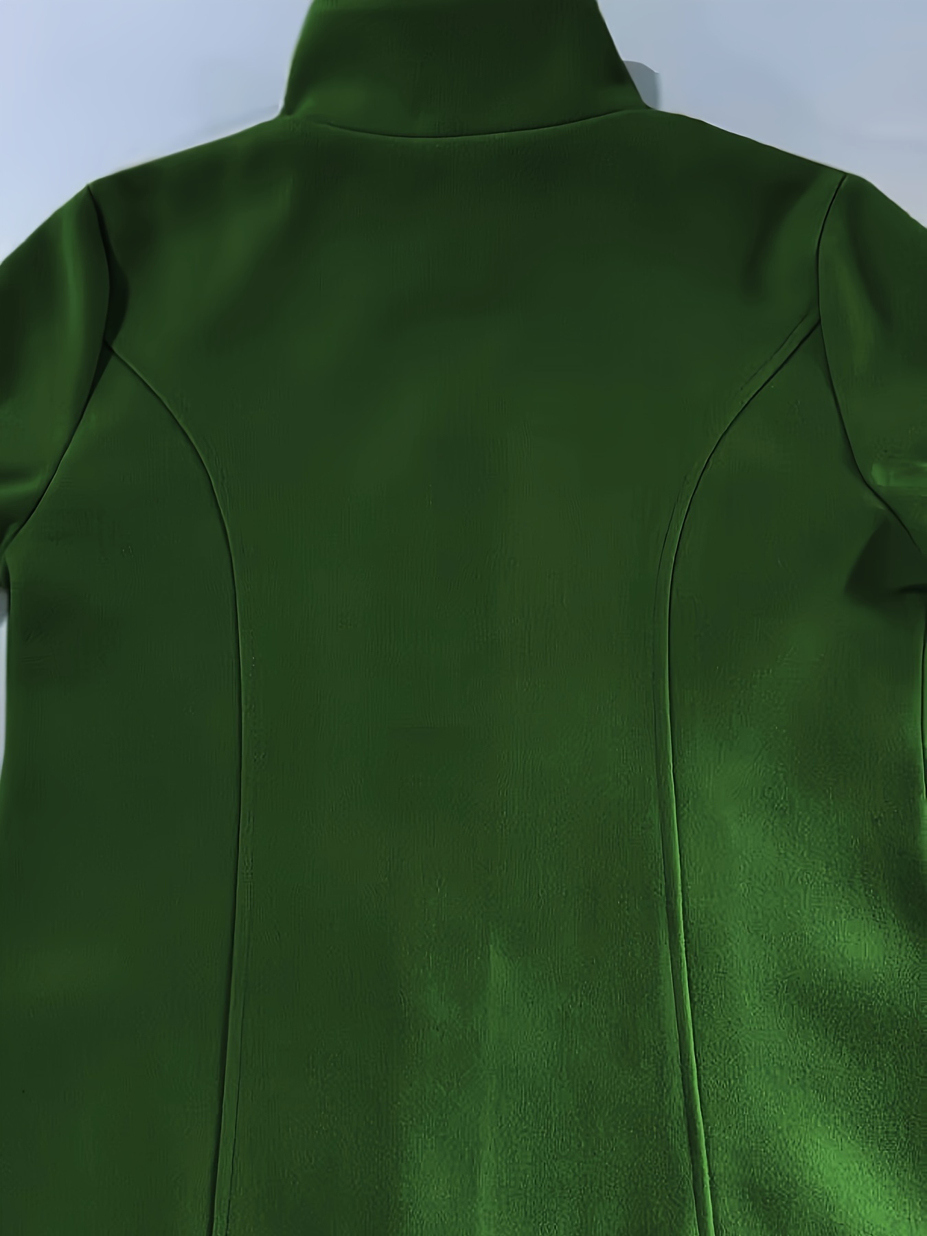 solid single breasted coat casual long sleeve fall winter outerwear womens clothing details 15