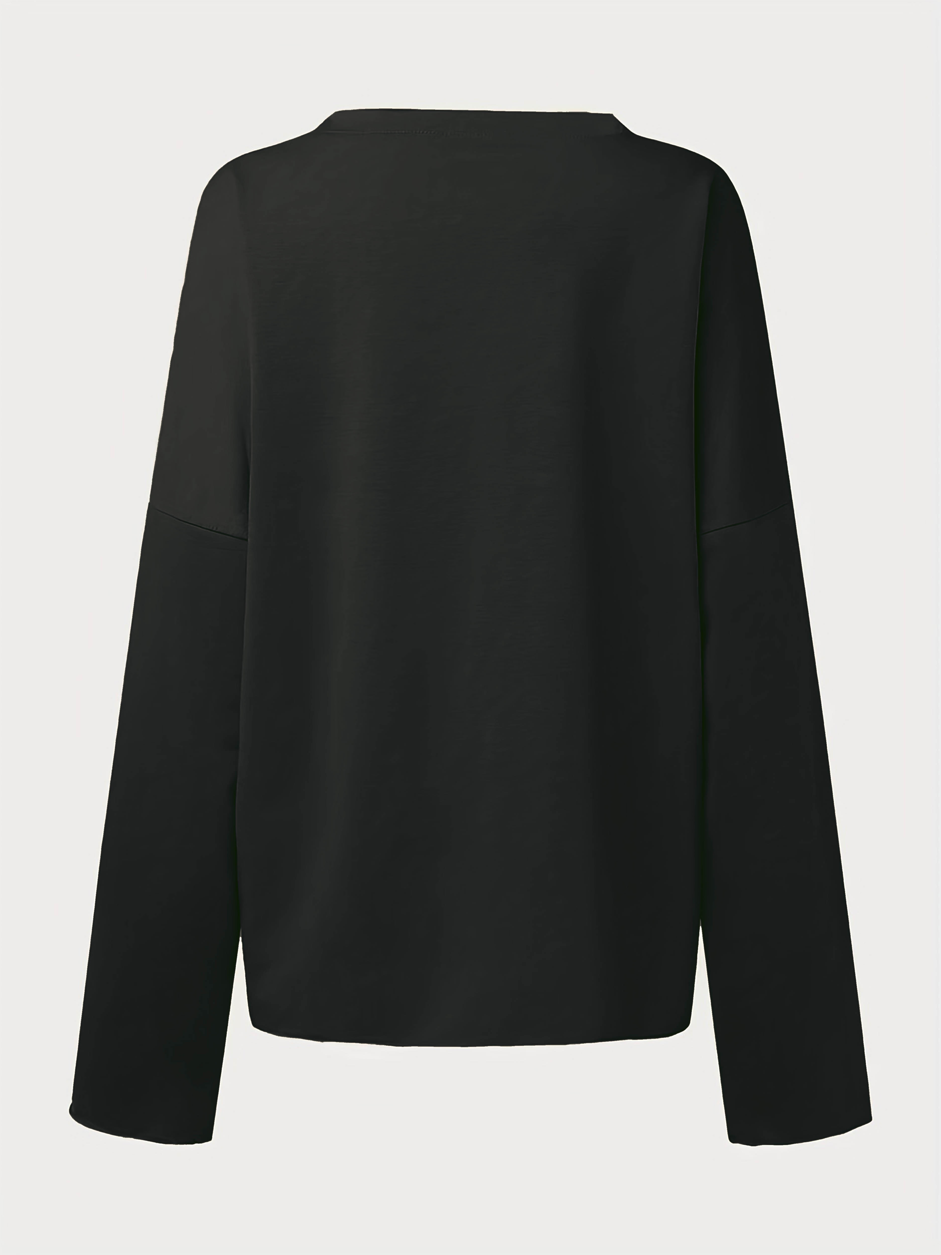 letter print crew neck sweatshirt casual long sleeve sweatshirt for spring fall womens clothing details 4