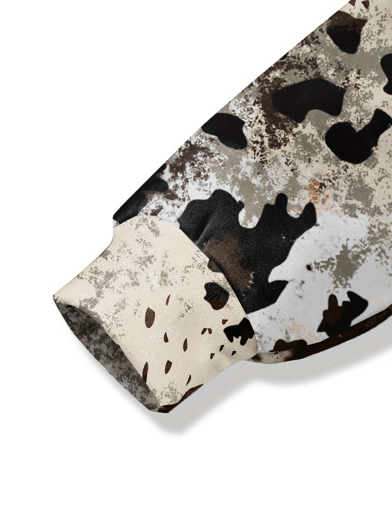 horse print kangaroo pocket hoodie casual long sleeve western style hoodies sweatshirt womens clothing details 5