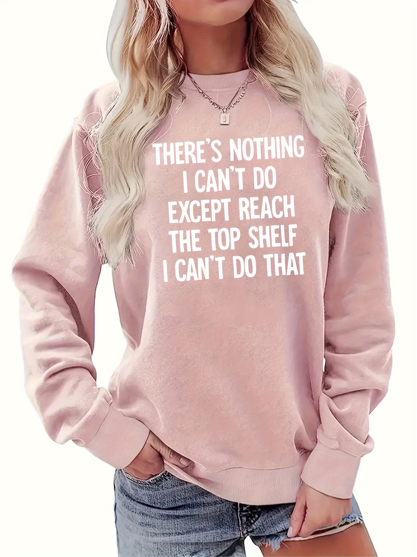 letter print sweatshirt casual crew neck long sleeve sweatshirt womens clothing details 0