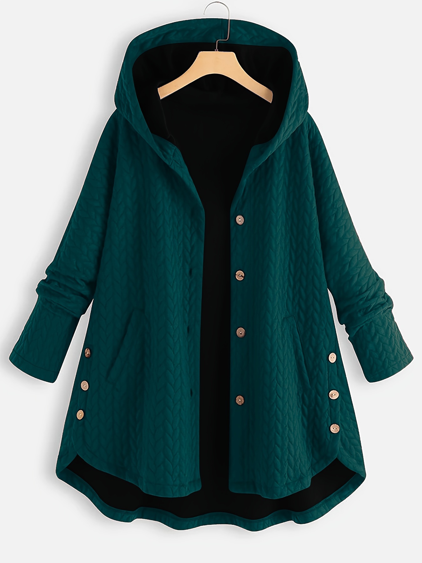 thicken hooded coat, womens outerwear womens winter coat warm coats thicken hooded coat details 5