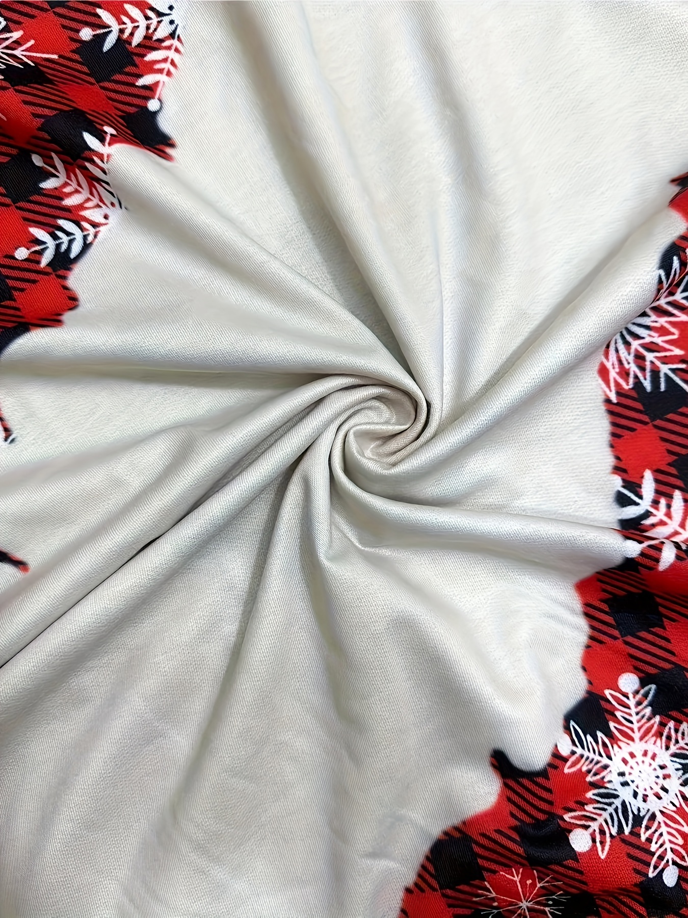 plaid car tree print drawstring hoodie casual long sleeve drop shoulder hoodie womens clothing details 7