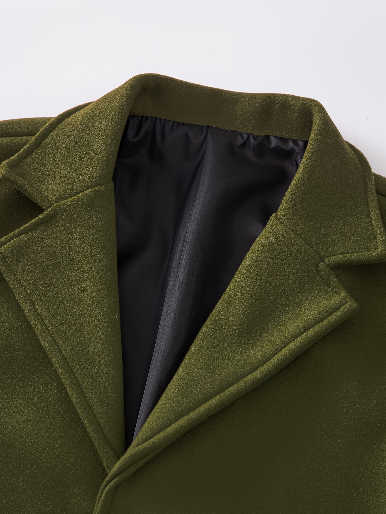 mens casual single breasted trench coat elegant mature overcoat for fall winter business details 12