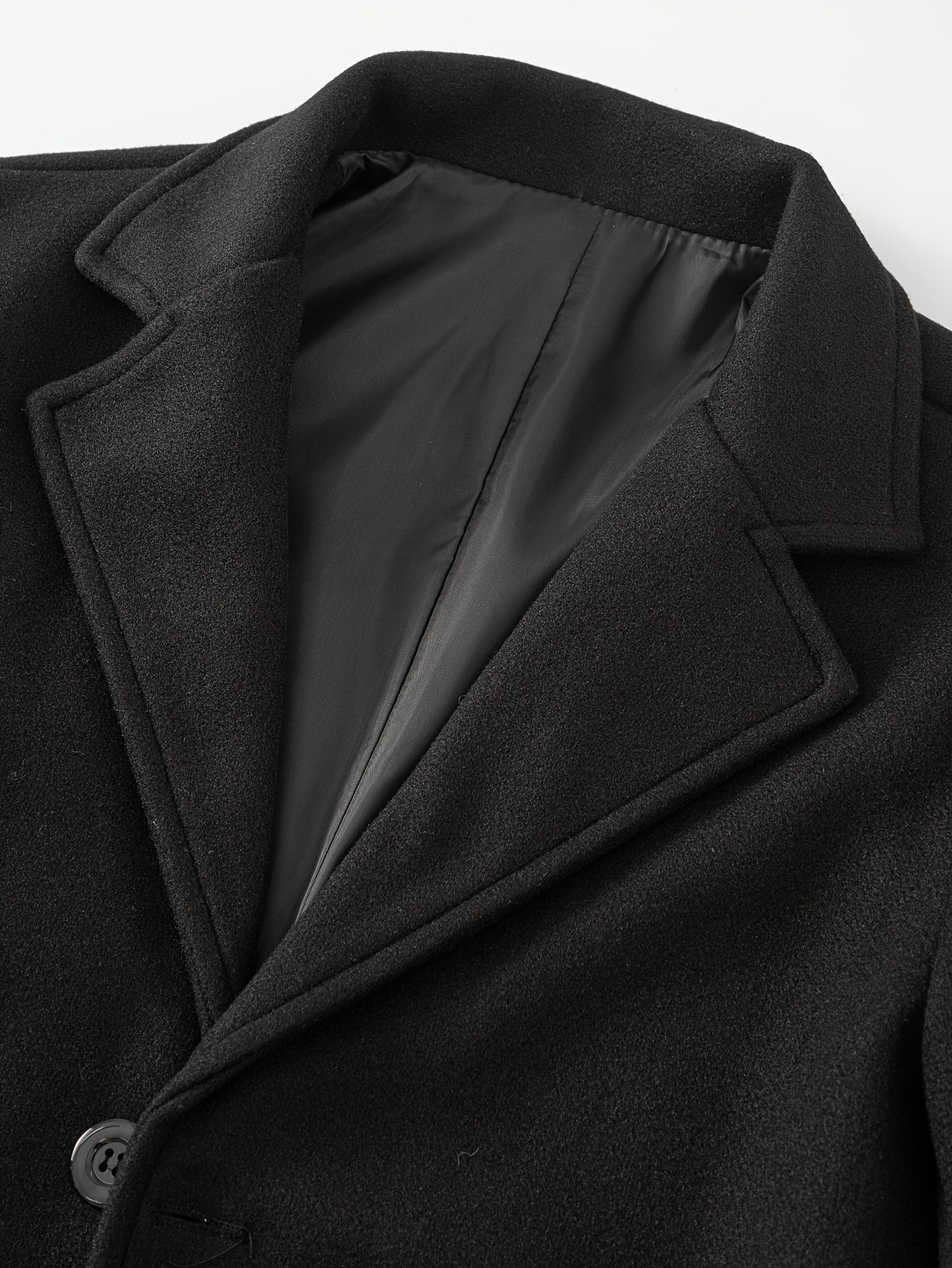 mens casual single breasted trench coat elegant mature overcoat for fall winter business details 32