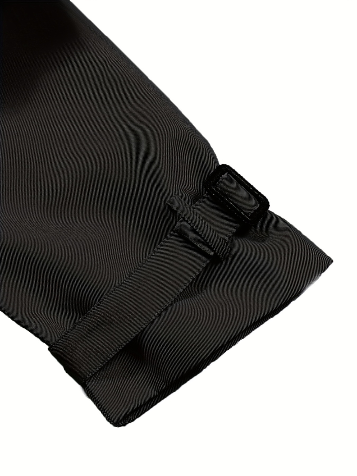 double breasted trench coat, double breasted trench coat casual lapel long sleeve outerwear womens clothing details 10