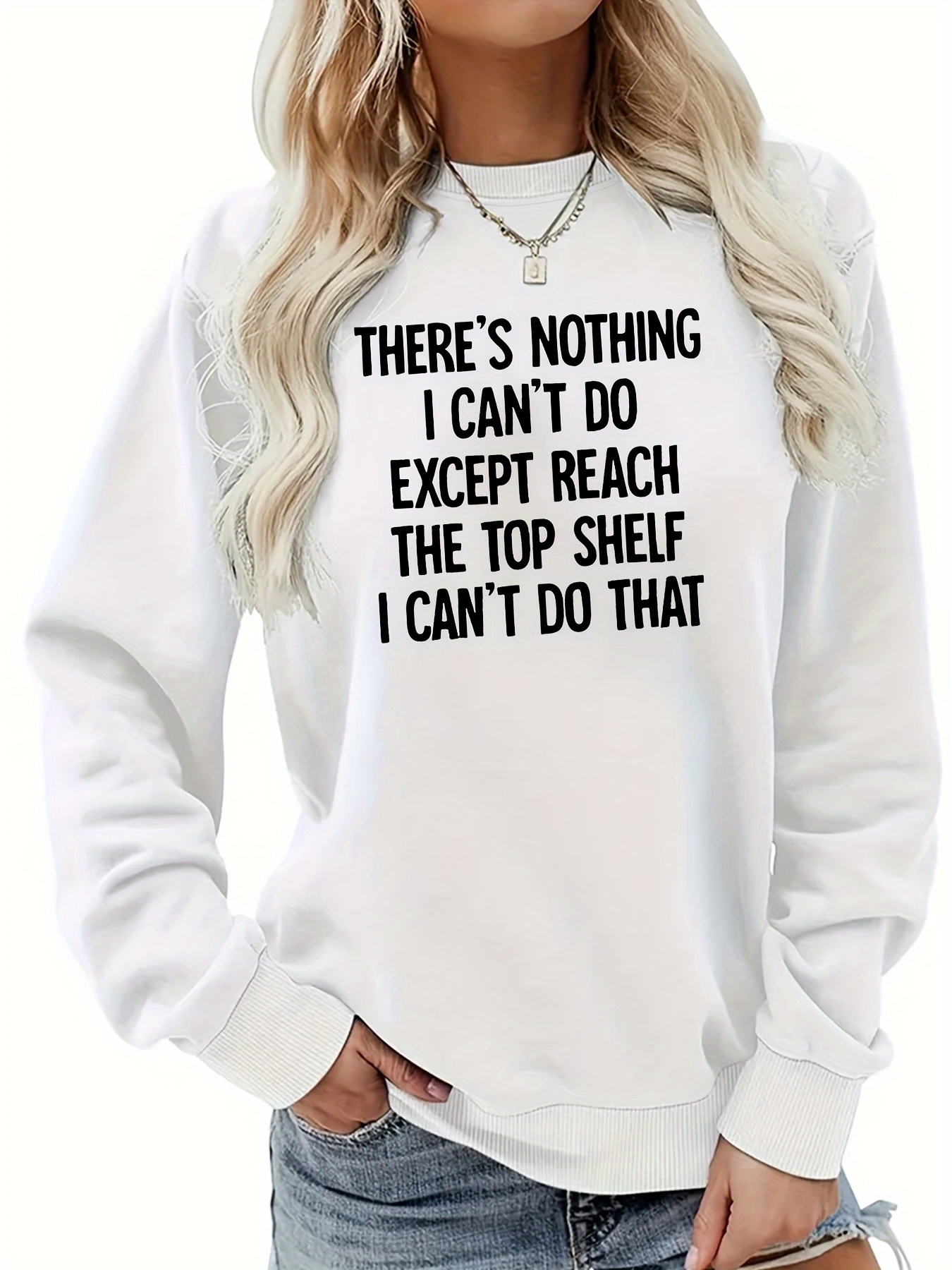 letter print sweatshirt casual crew neck long sleeve sweatshirt womens clothing details 6