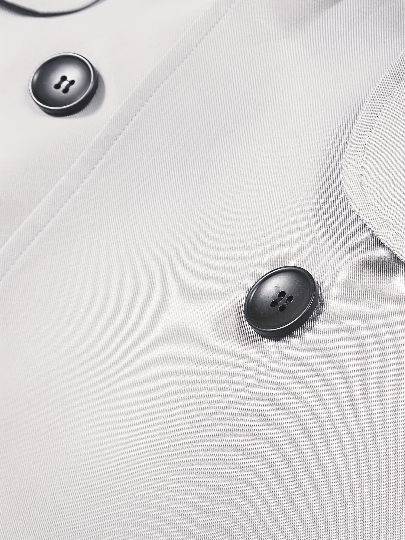 double breasted trench coat, double breasted trench coat casual lapel long sleeve outerwear womens clothing details 12