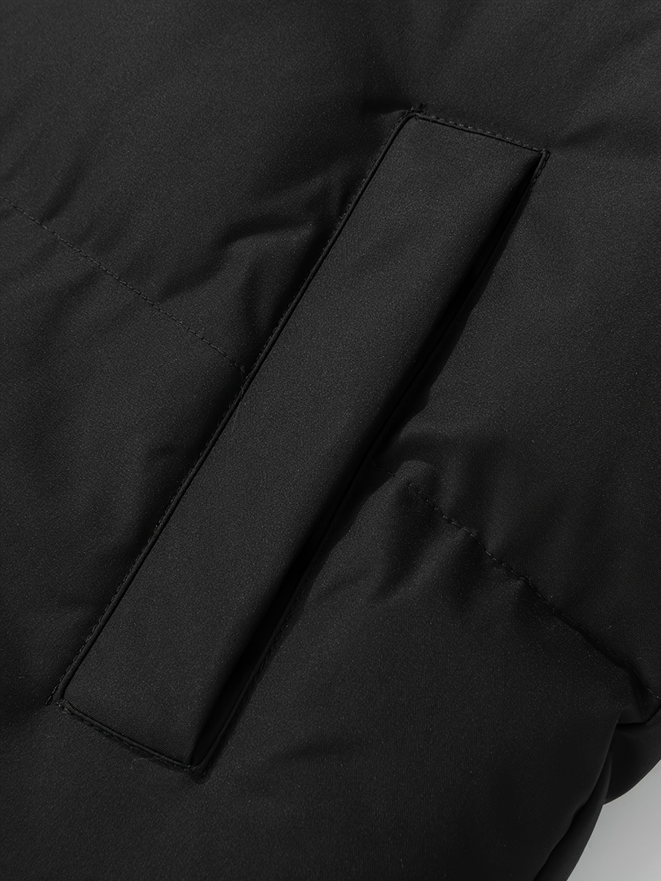 mens warm fleece jacket casual stand collar jacket coat for fall winter details 14