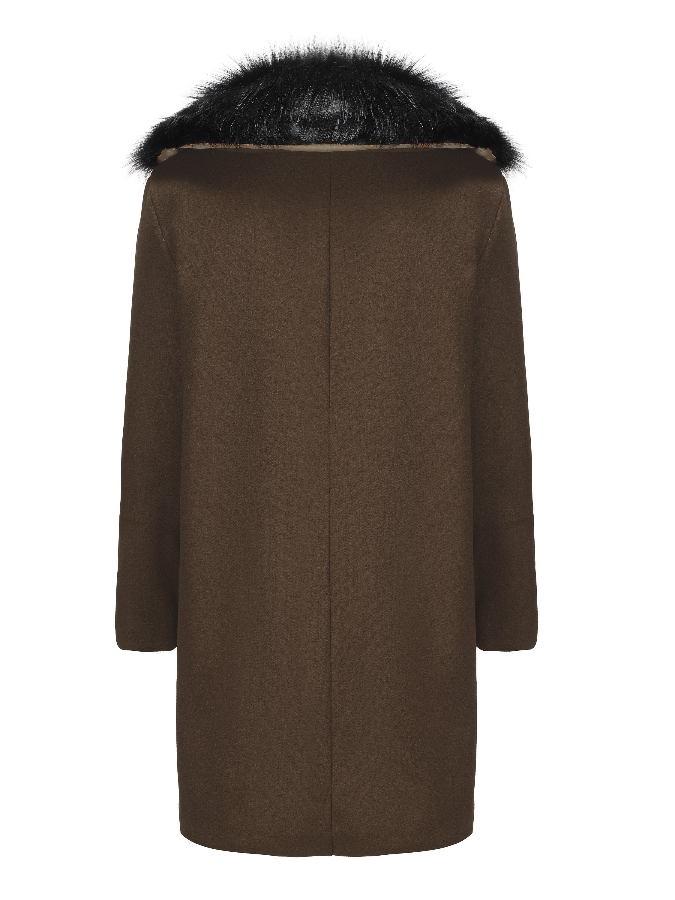 mens warm double breasted overcoat casual elegant faux woolen trench coat for fall winter details 11