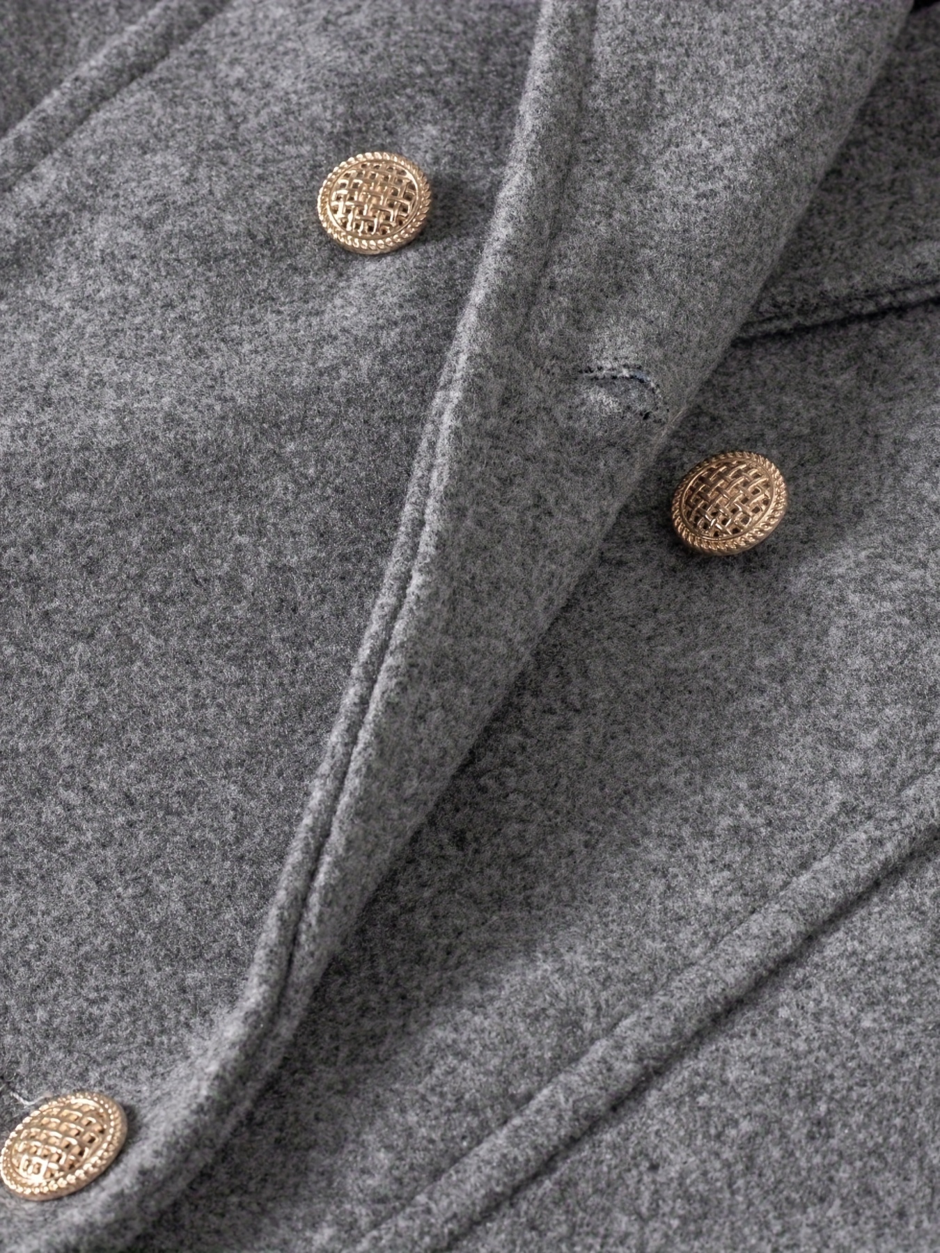 mens warm double breasted overcoat casual elegant faux woolen trench coat for fall winter details 9