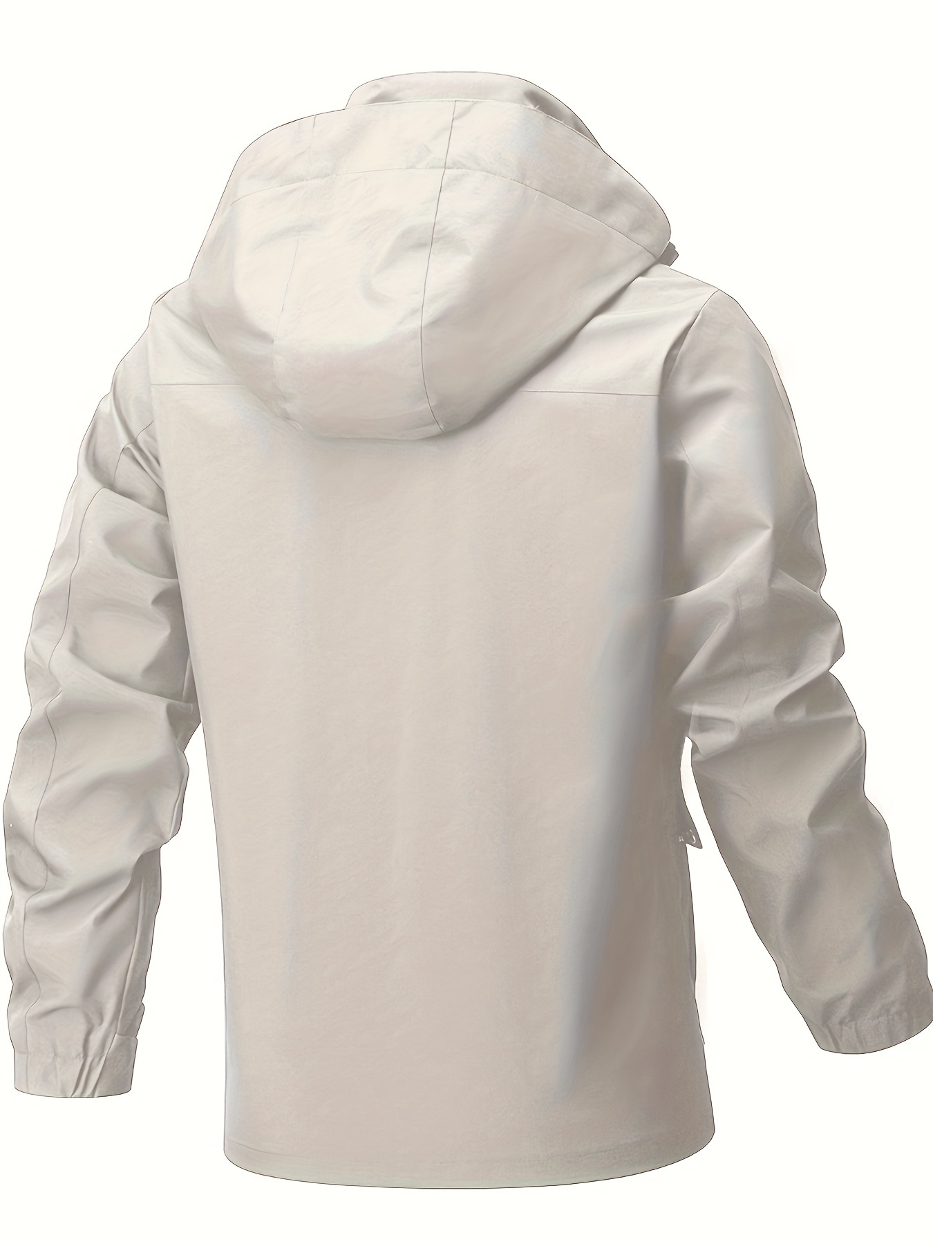 multi pocket windbreaker hooded jacket mens casual zip up jacket coat for outdoor activities details 16