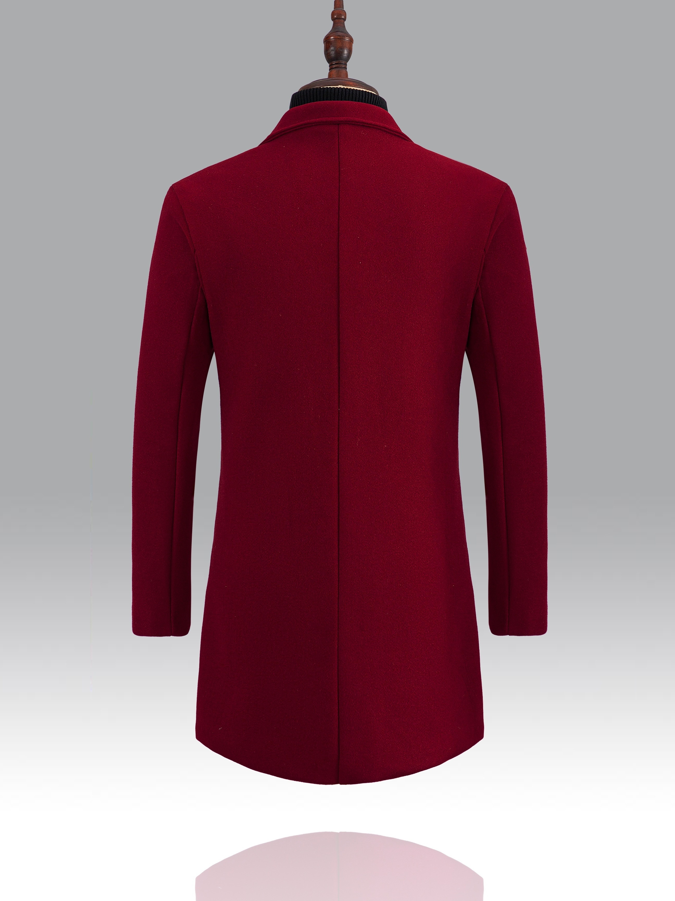 mens casual single breasted trench coat elegant mature overcoat for fall winter business details 26