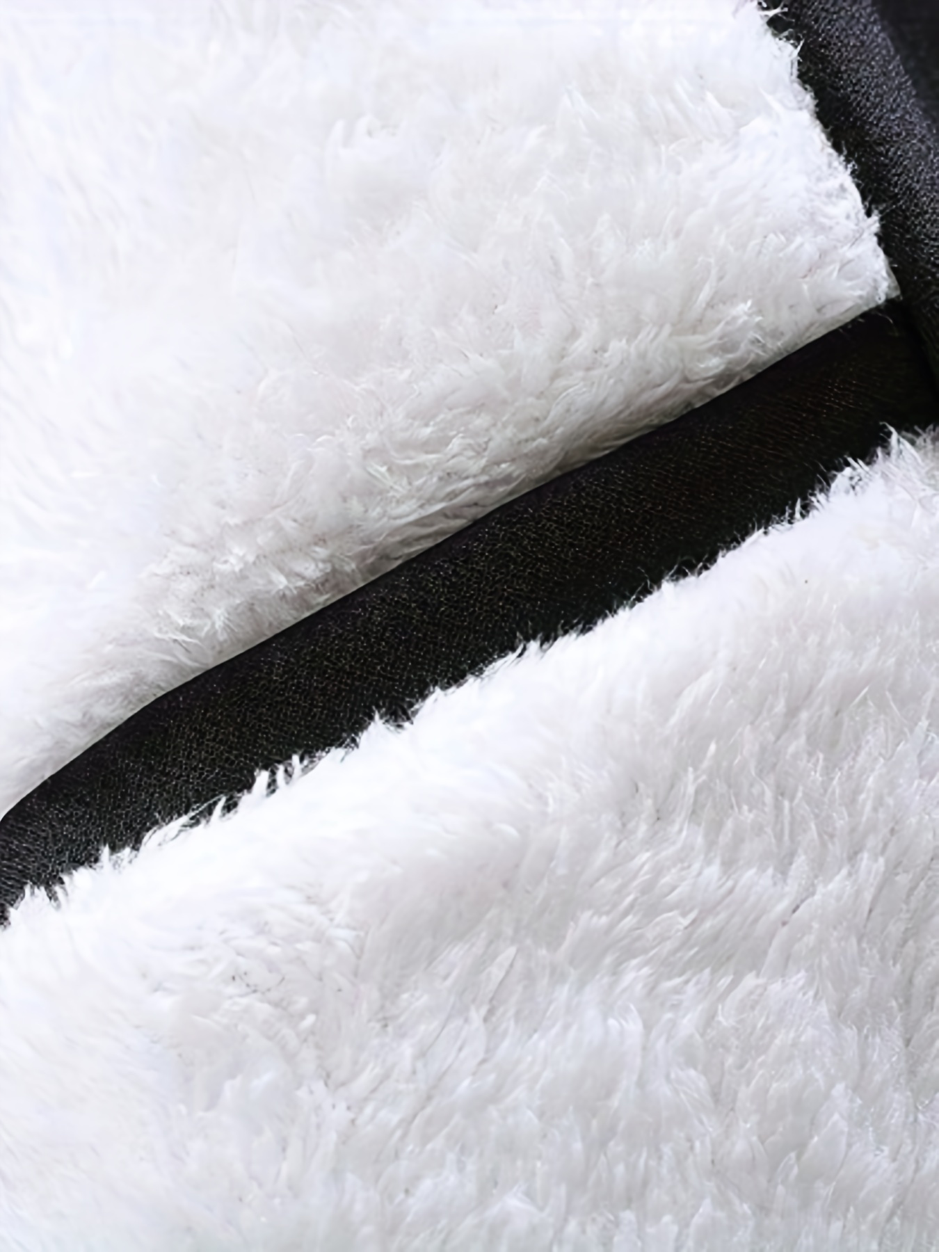 mens warm fleece long windbreaker jacket casual hooded overcoat details 22