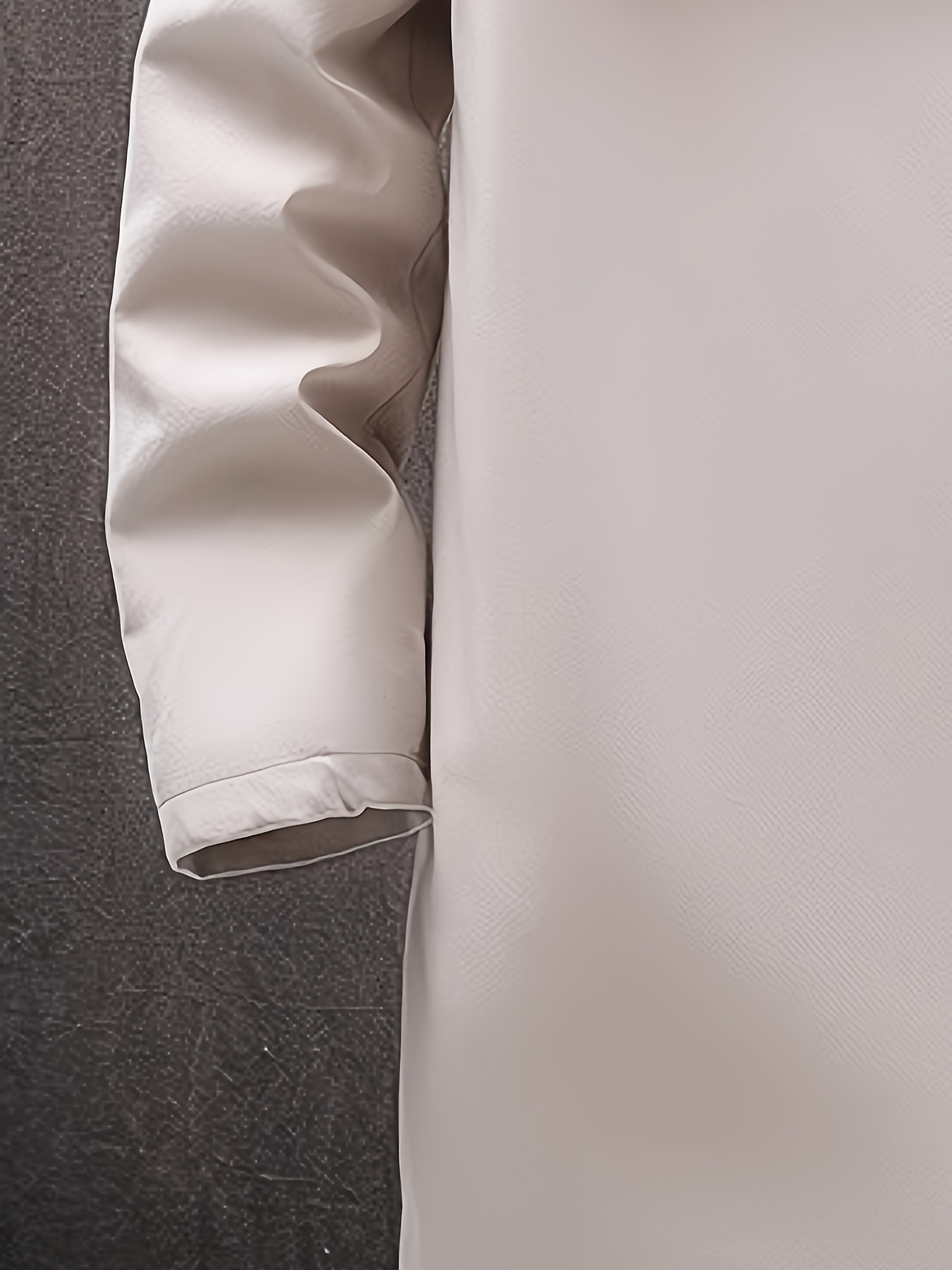 mens warm fleece long windbreaker jacket casual hooded overcoat details 17