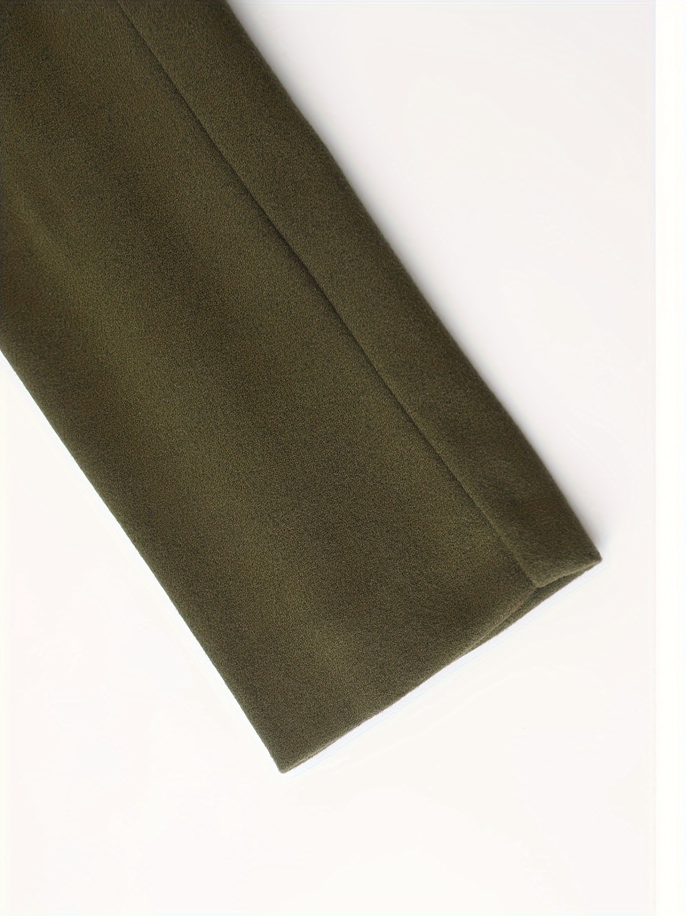 mens warm double breasted overcoat casual elegant faux woolen trench coat for fall winter details 18