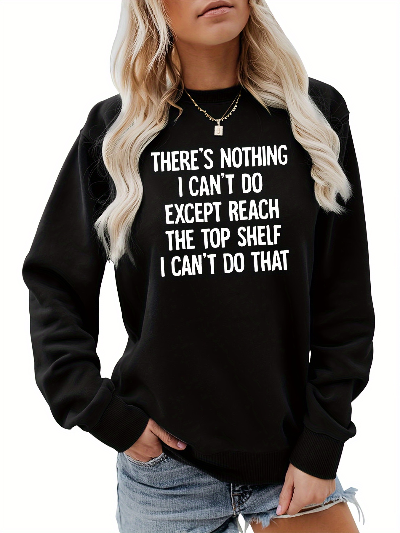letter print sweatshirt casual crew neck long sleeve sweatshirt womens clothing details 3