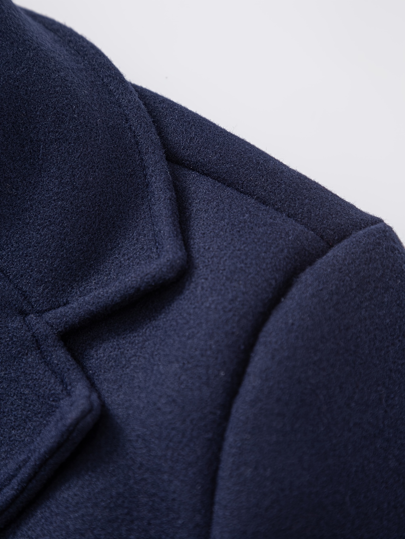 mens casual single breasted trench coat elegant mature overcoat for fall winter business details 3