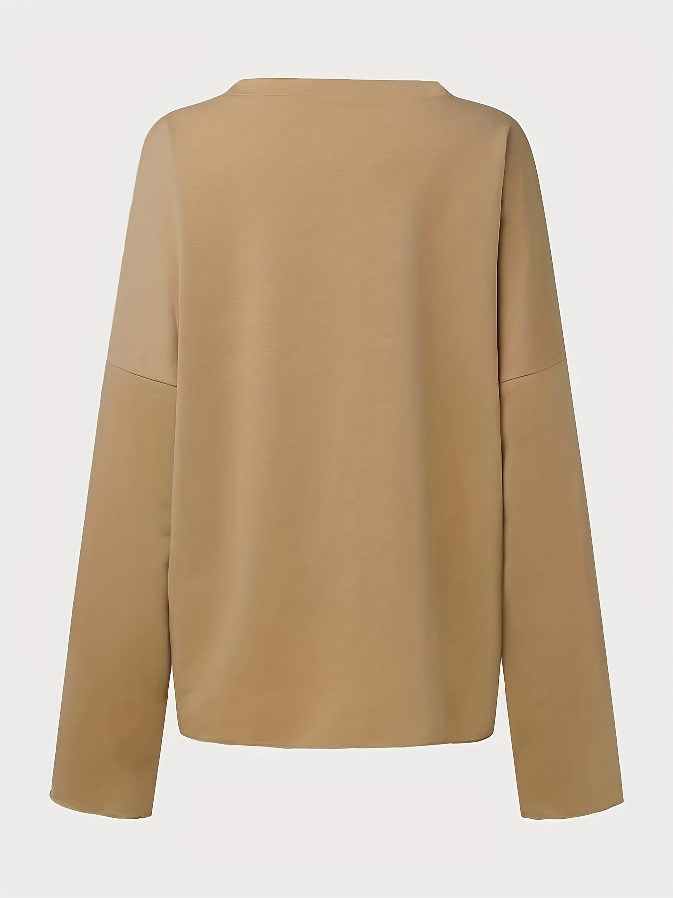 letter print crew neck sweatshirt casual long sleeve sweatshirt for spring fall womens clothing details 2