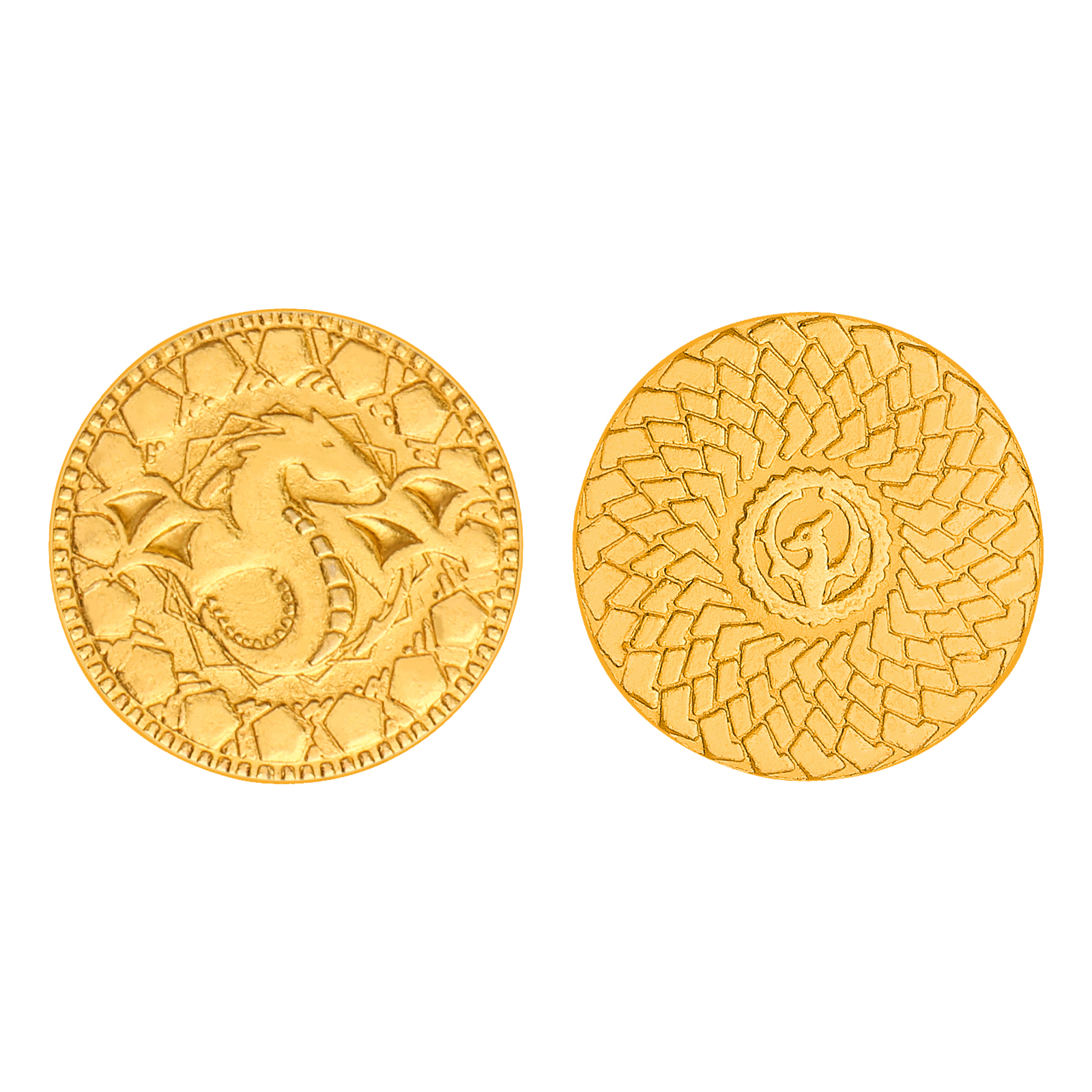 Byhoo 10 PCS Metal Fantasy Coins,Customizable Game Tokens for DND, RPG, Tabletop Roleplay, Challenge Coins, Collectibles & Gift Ideas, Bulk Order Available