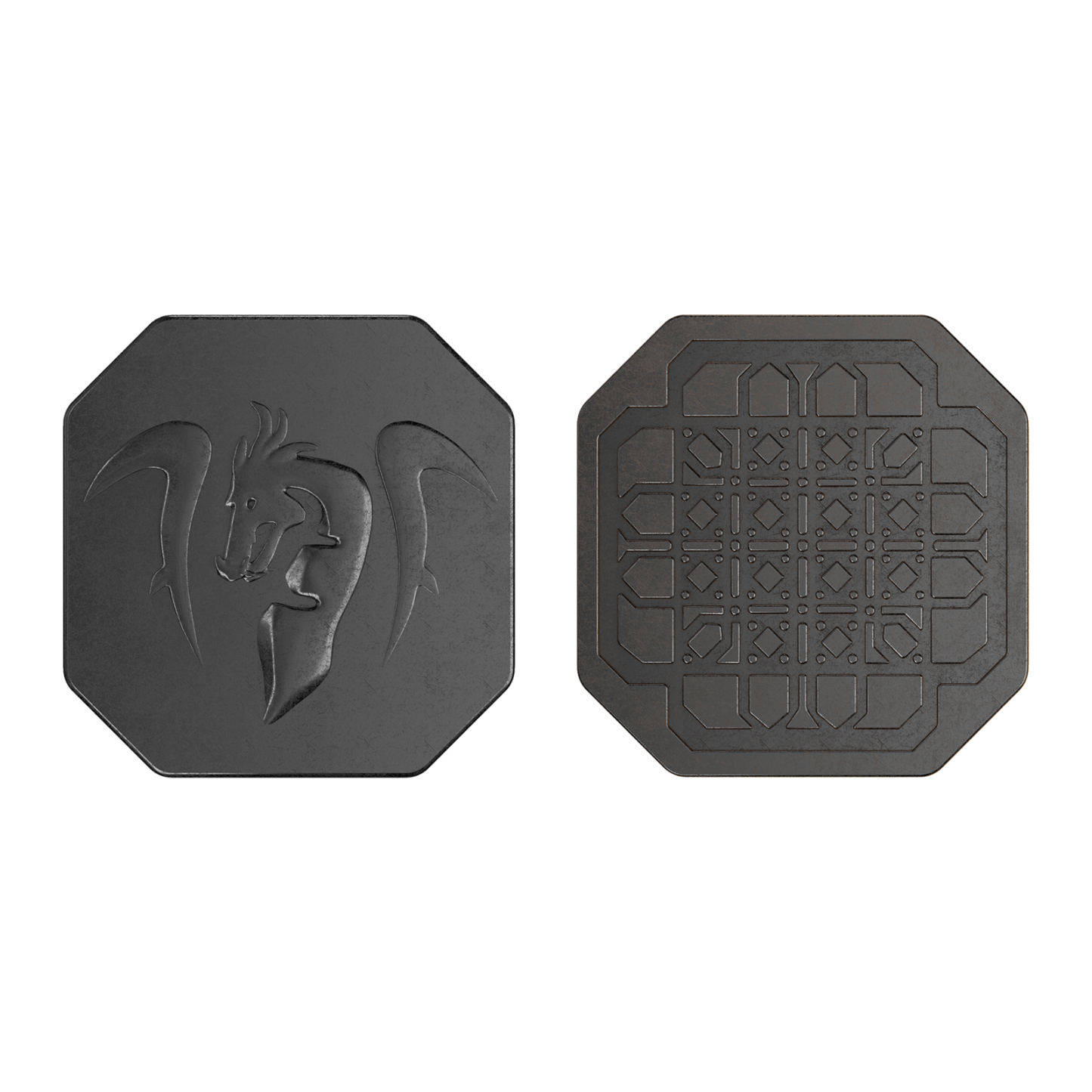 Byhoo 10 PCS Metal Fantasy Coins,Customizable Game Tokens for DND, RPG, Tabletop Roleplay, Challenge Coins, Collectibles & Gift Ideas, Bulk Order Available