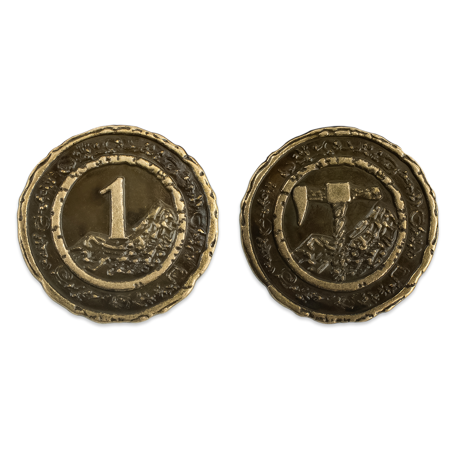 Byhoo 10 PCS Metal Fantasy Coins,Customizable Game Tokens for DND, RPG, Tabletop Roleplay, Challenge Coins, Collectibles & Gift Ideas, Bulk Order Available