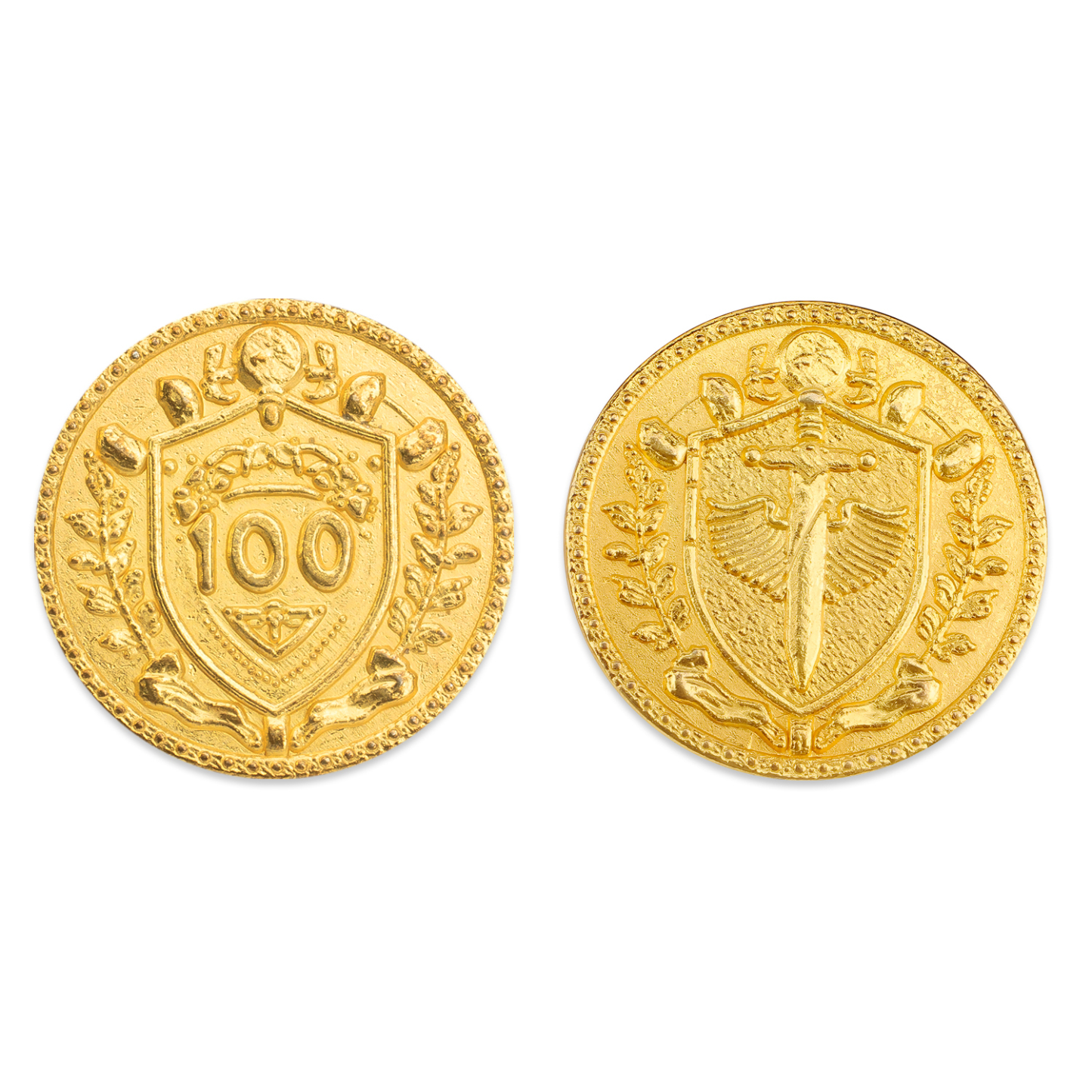 Byhoo 10 PCS Metal Fantasy Coins,Customizable Game Tokens for DND, RPG, Tabletop Roleplay, Challenge Coins, Collectibles & Gift Ideas, Bulk Order Available