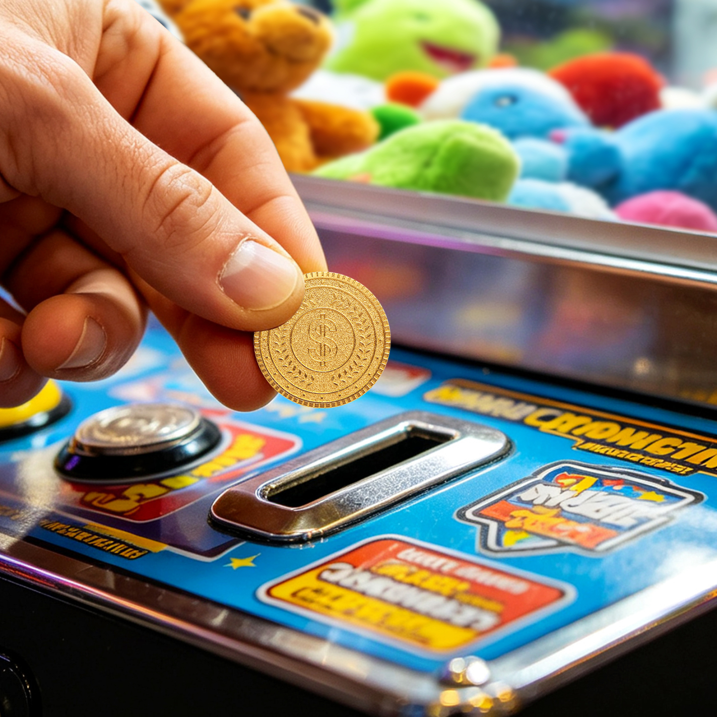 Byhoo Gold Coins 100Pcs, Metal Coins for Coin Pusher Machine & DND Game