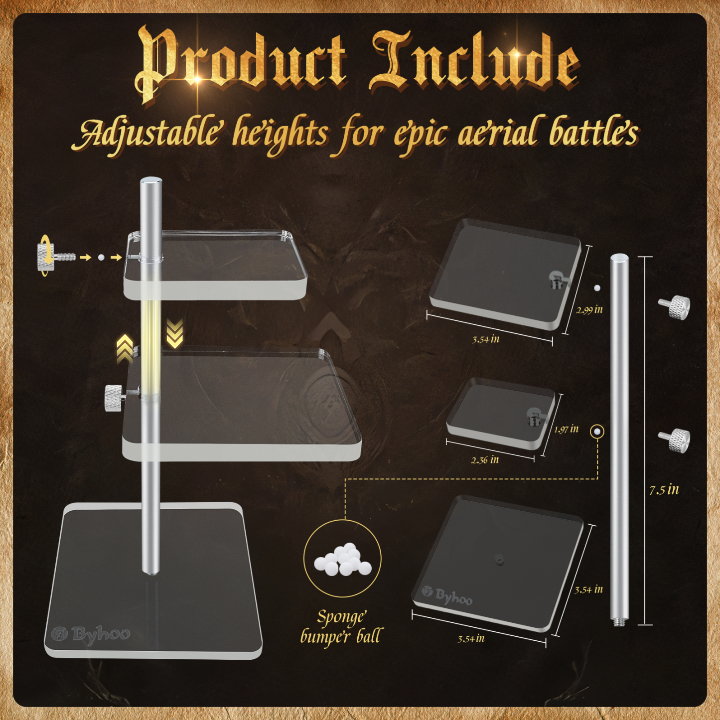 Byhoo DND Flying Miniatures Combat Risers